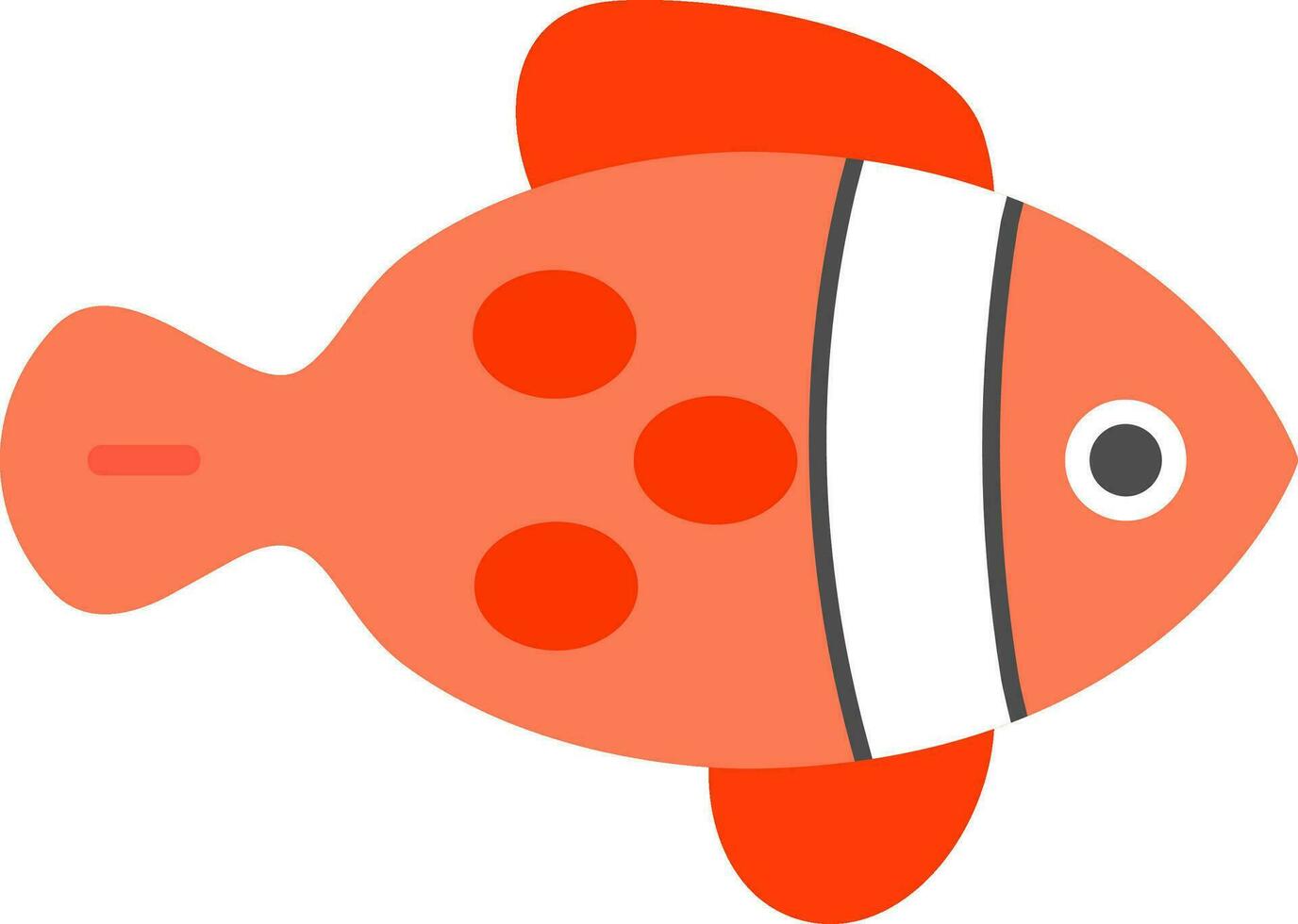 icono de vector de pescado