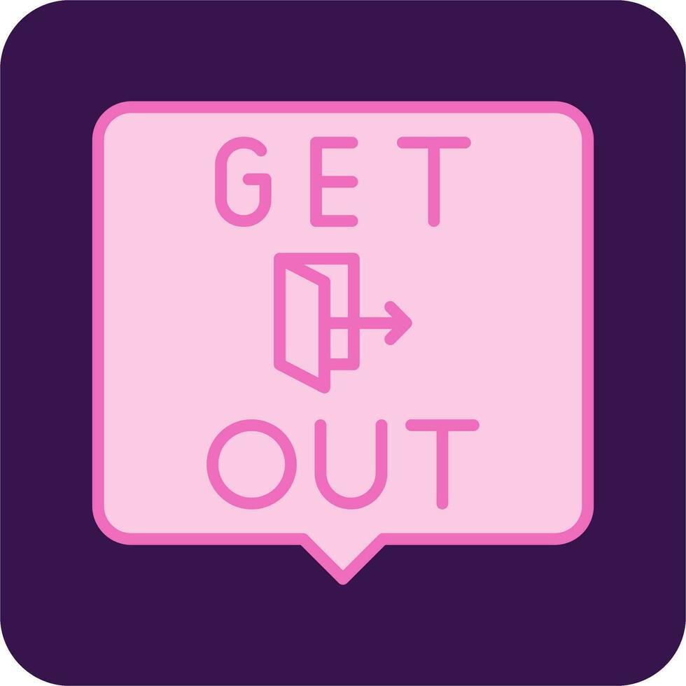 Get Out Vector Icon