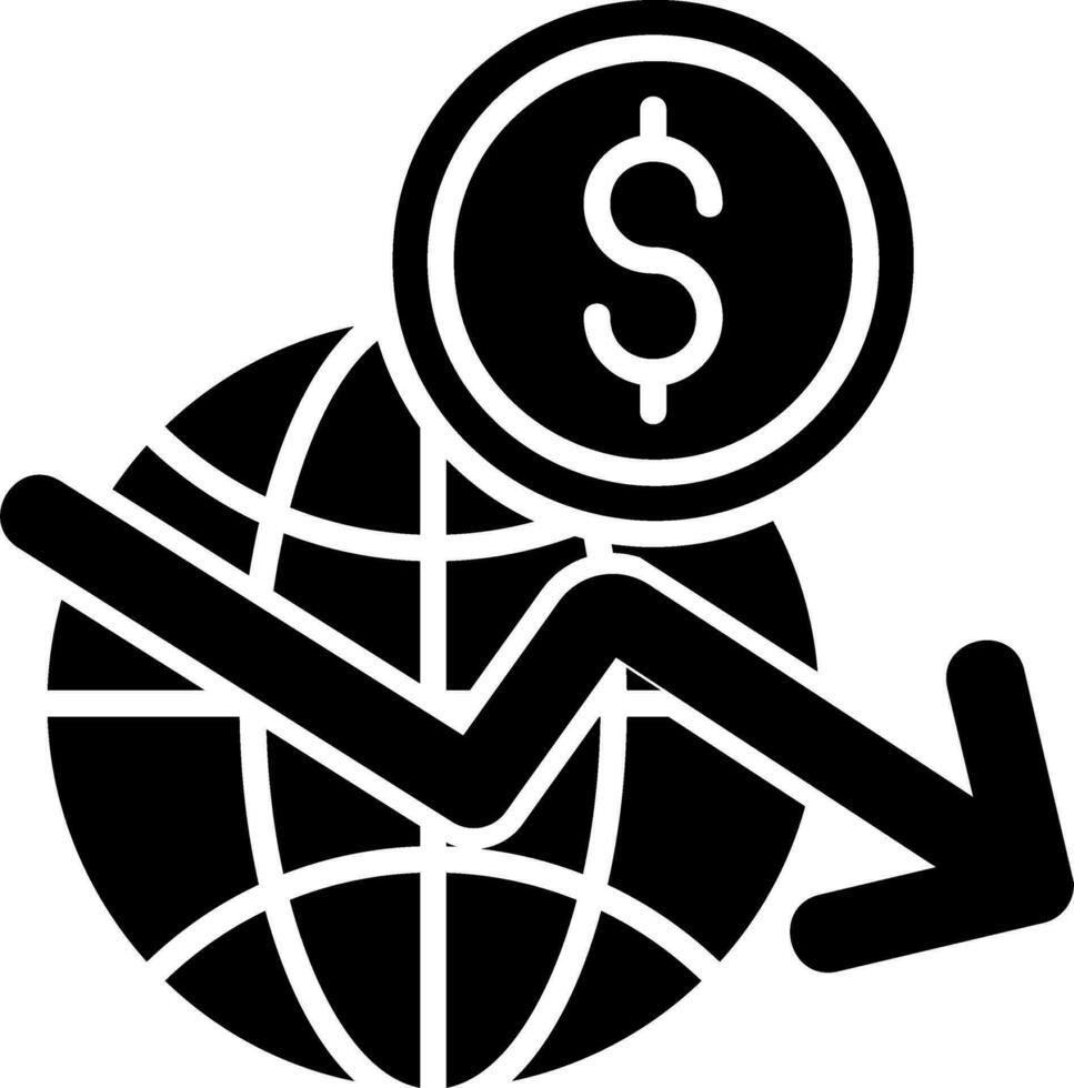 global crisis vector icono