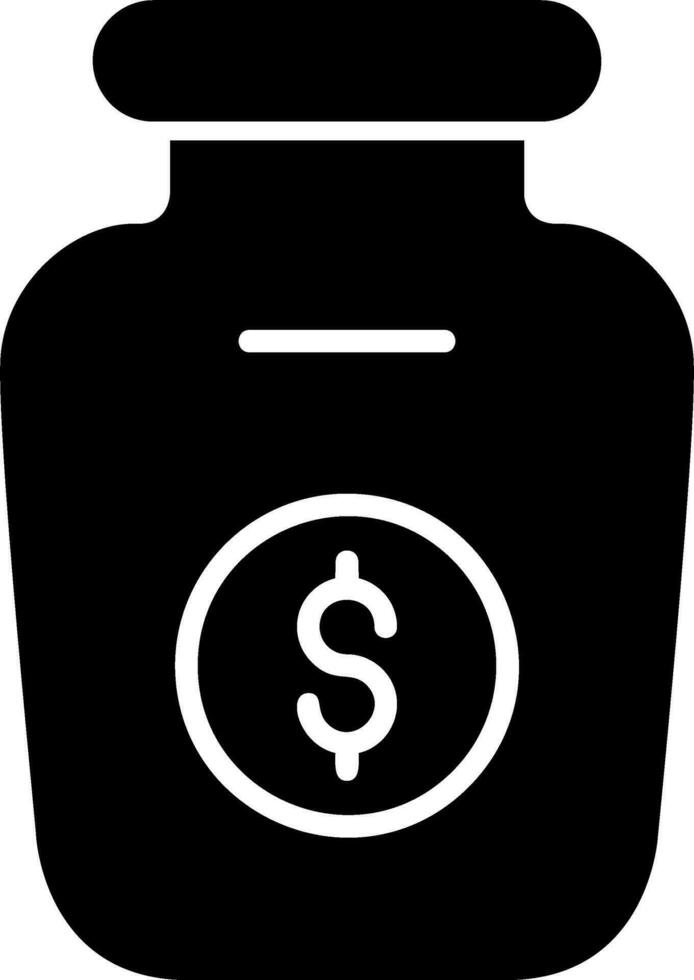 Money Jar Vector Icon