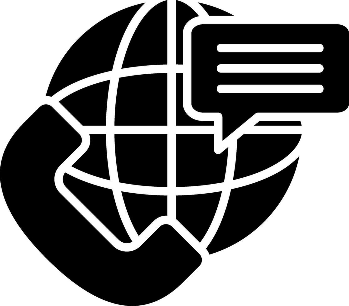 global comunicación vector icono