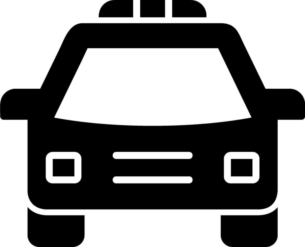 icono de vector de coche de policía