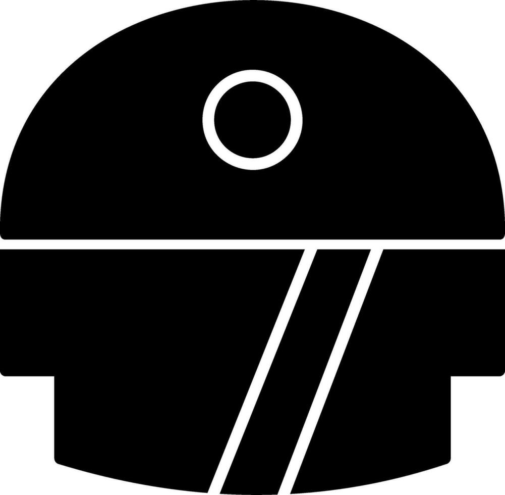 icono de vector de casco