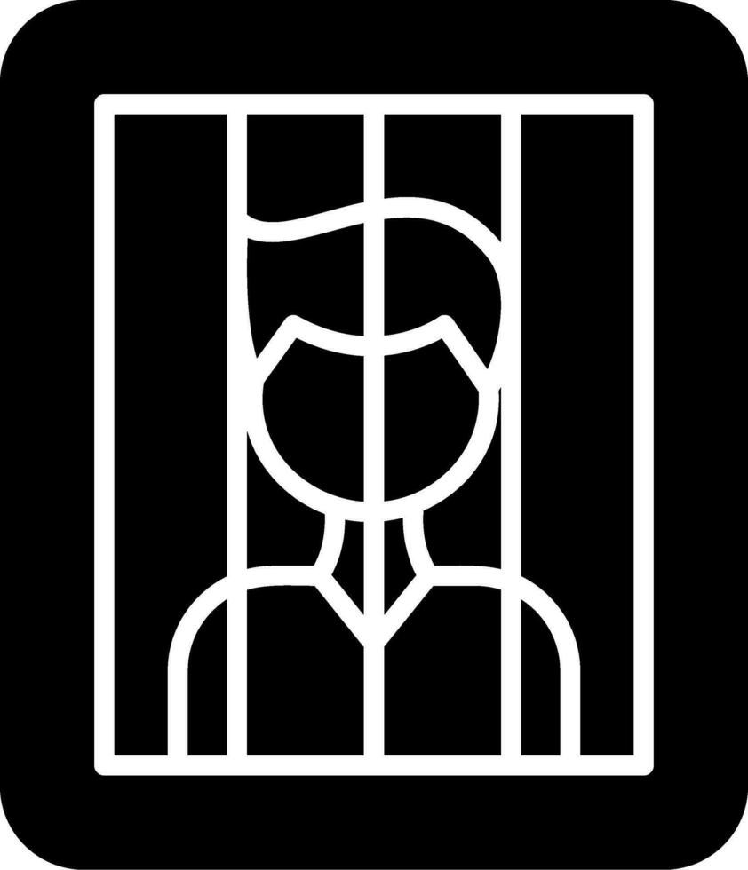 icono de vector de prisionero