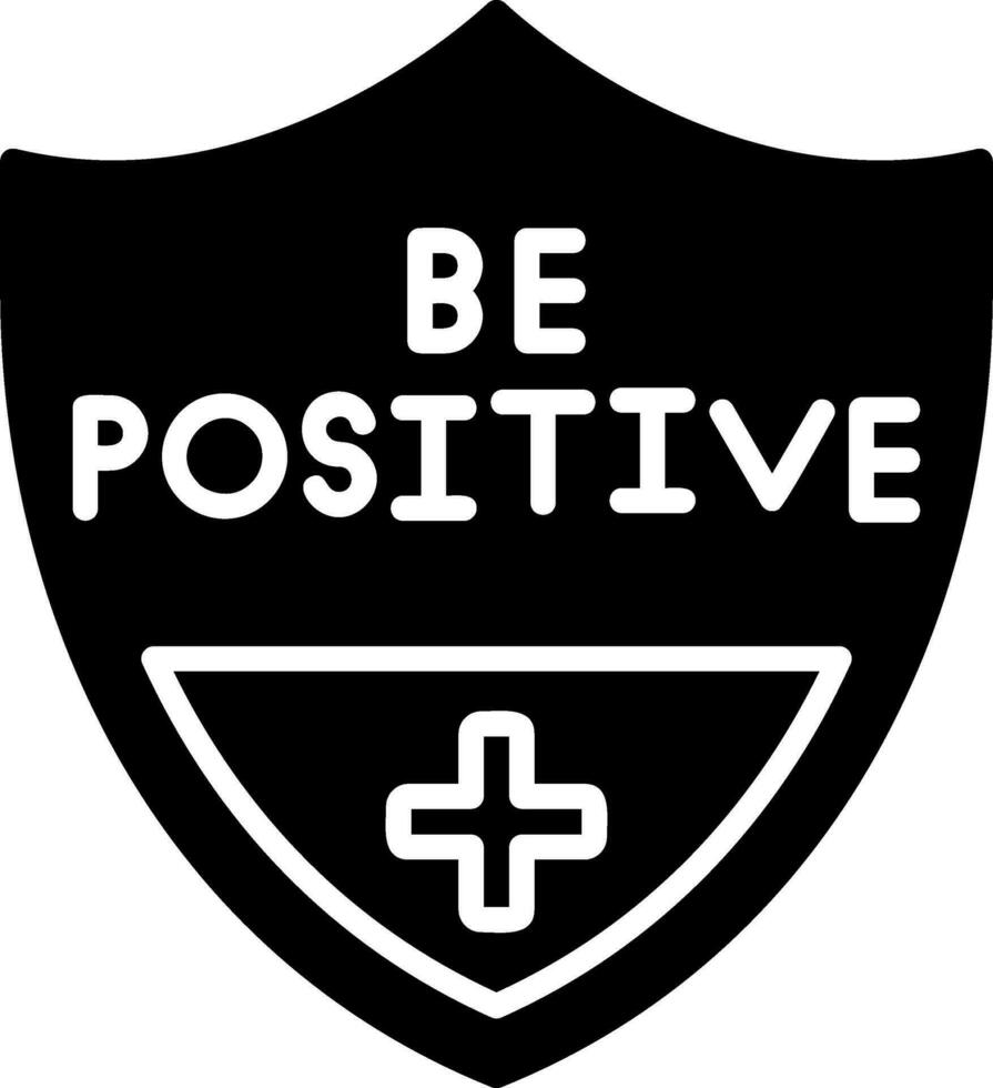 Be Positive Vector Icon