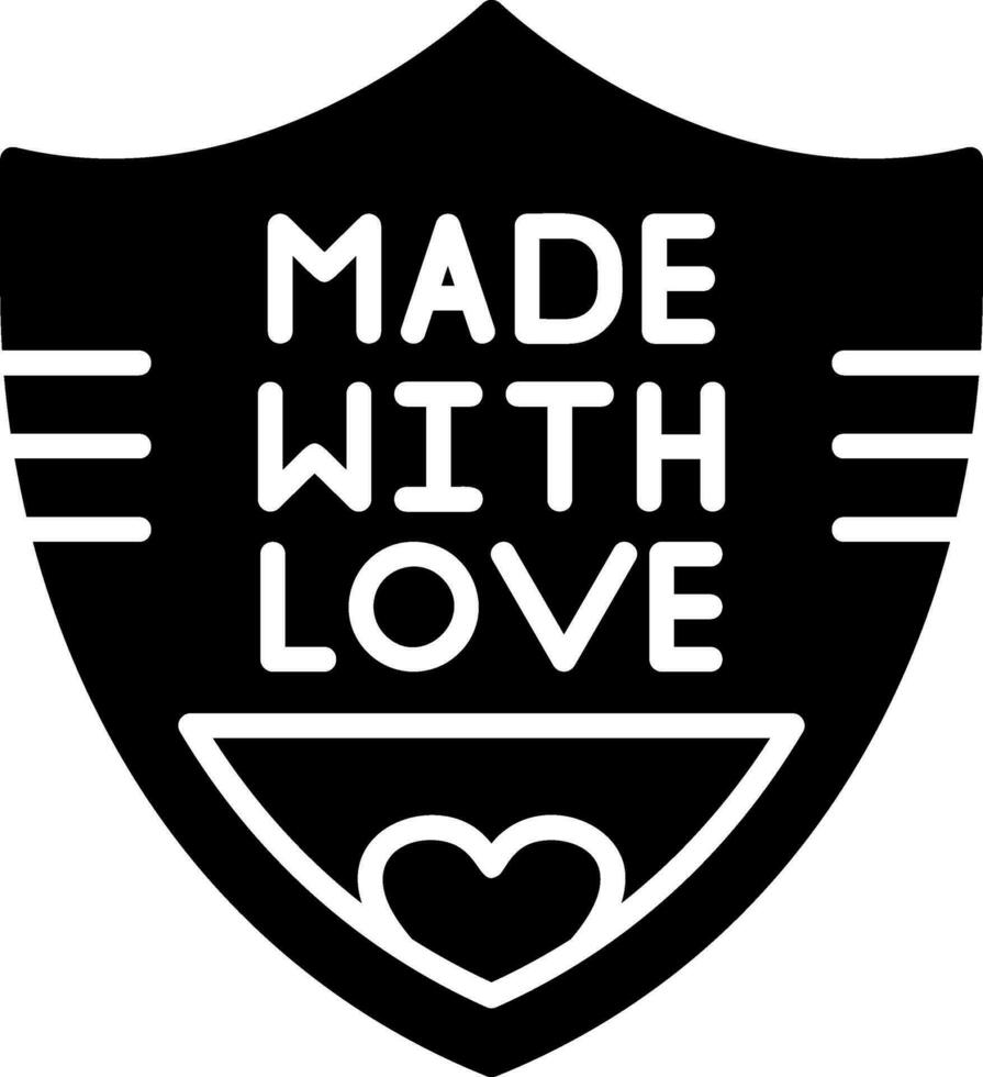 Made With Love Vector Icon