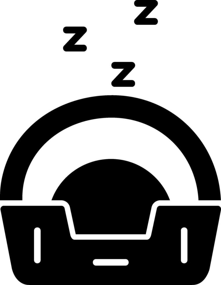 mascota cama vector icono