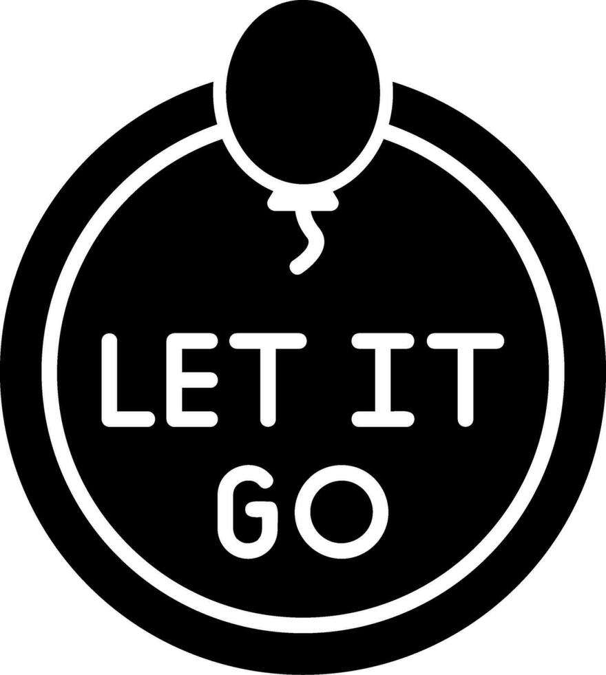 Let It Go Vector Icon