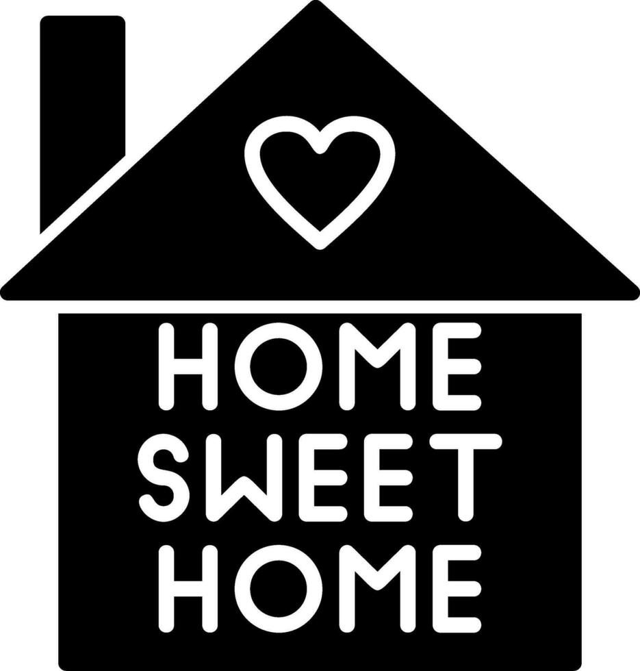 hogar dulce hogar vector icono