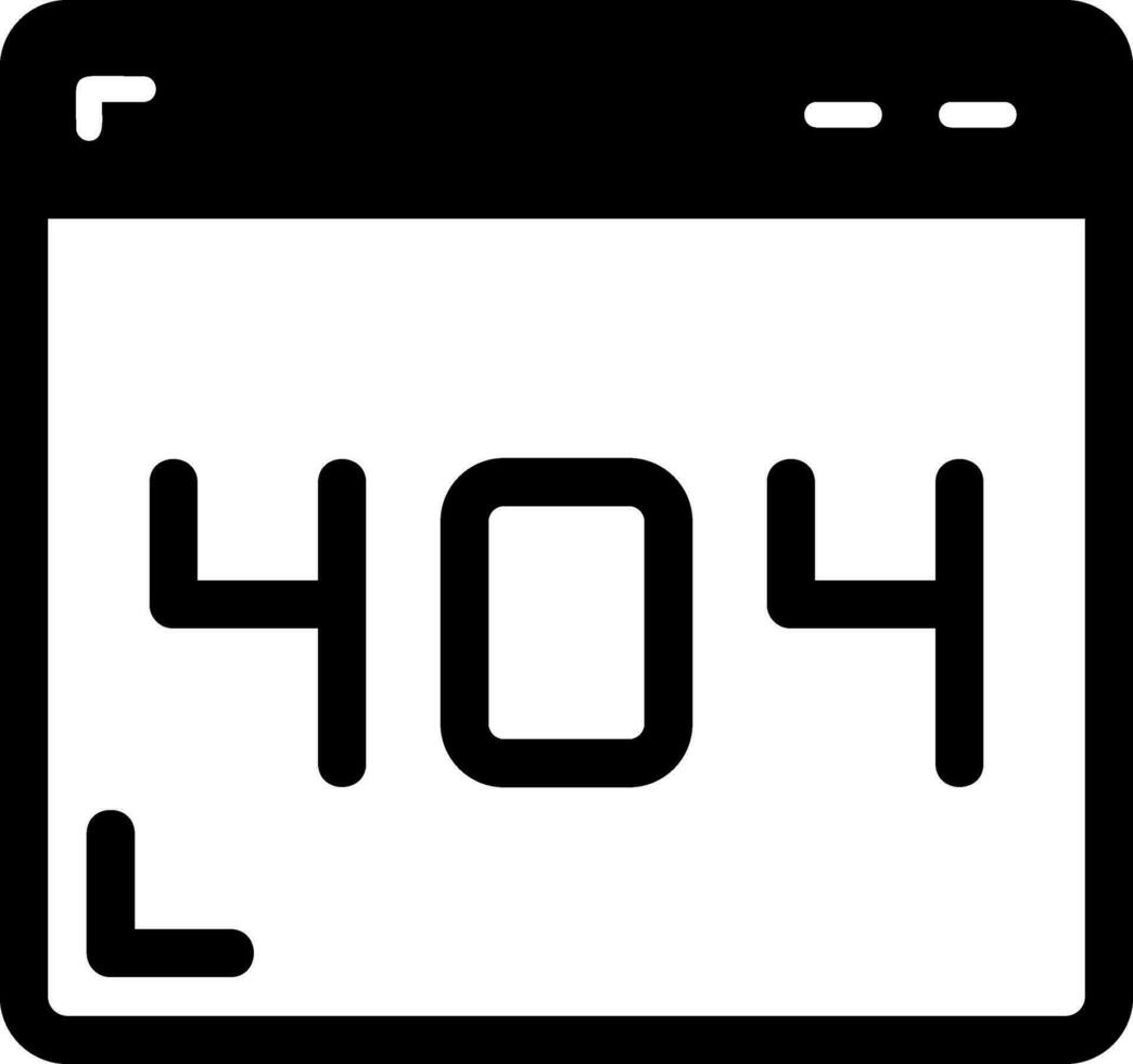 404 Error Vector Icon
