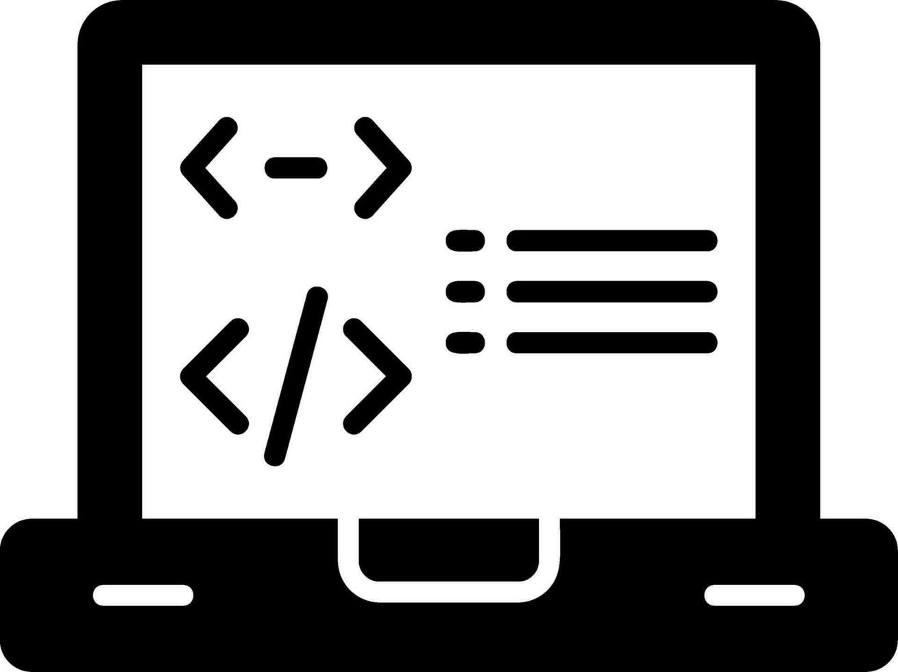 icono de vector de programación