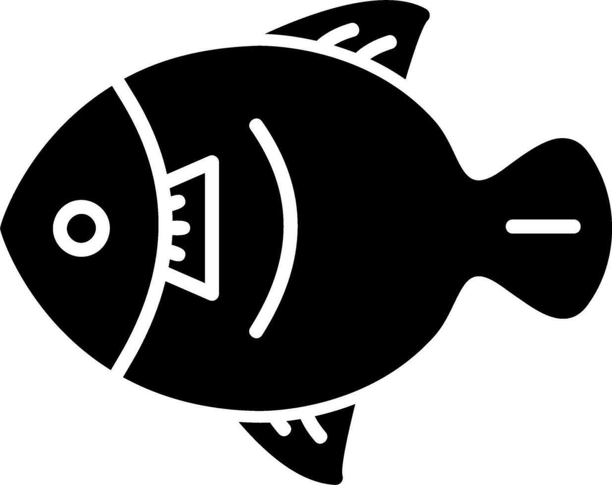 icono de vector de pescado