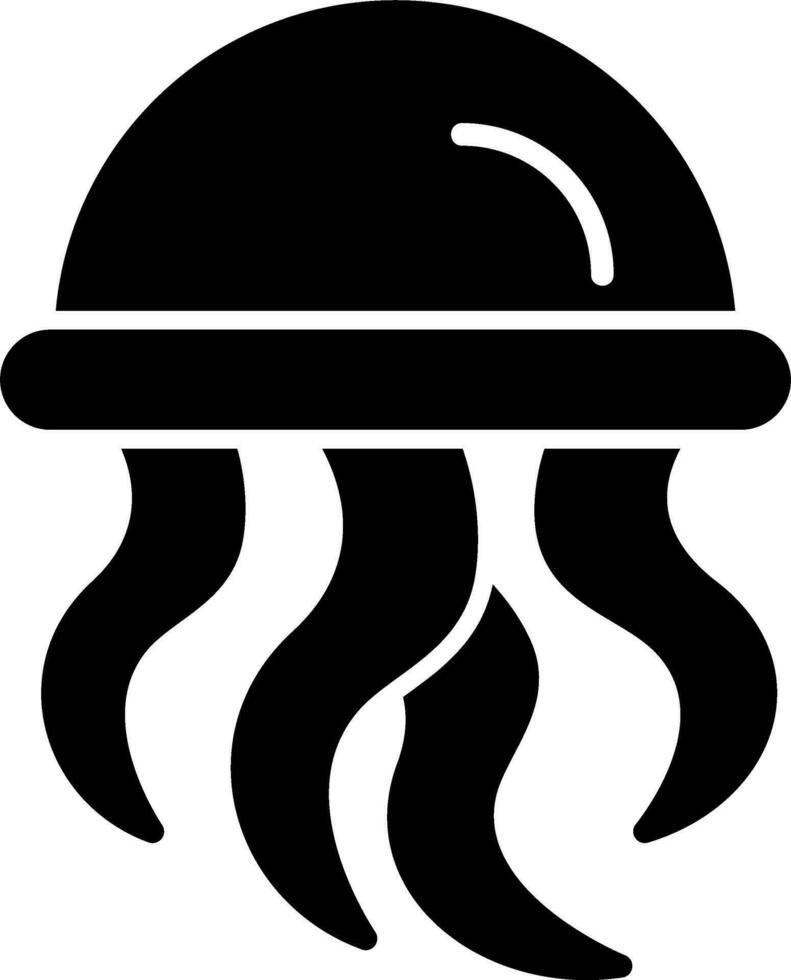 icono de vector de medusas