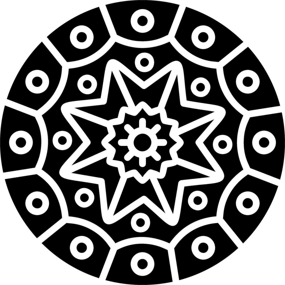 icono de vector de mandala