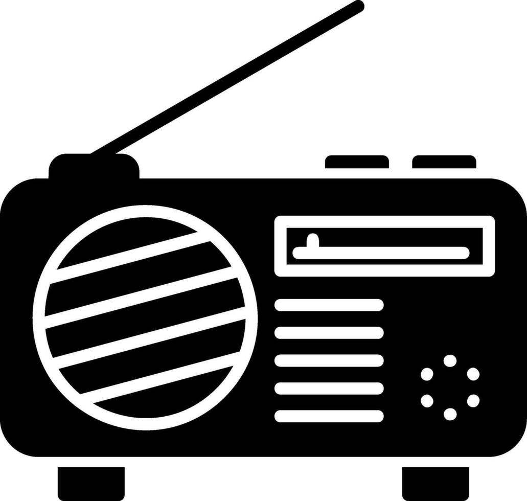 icono de vector de radio