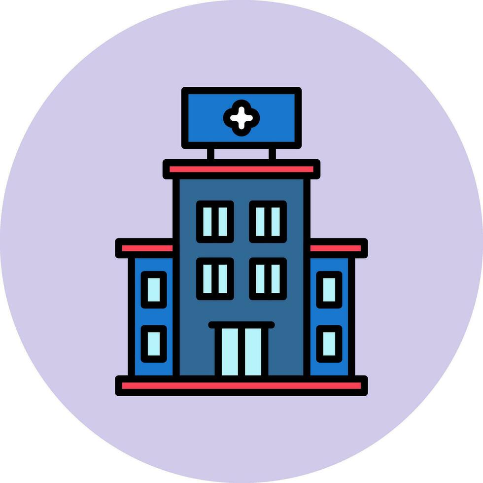 Hospital Building Vector Icon