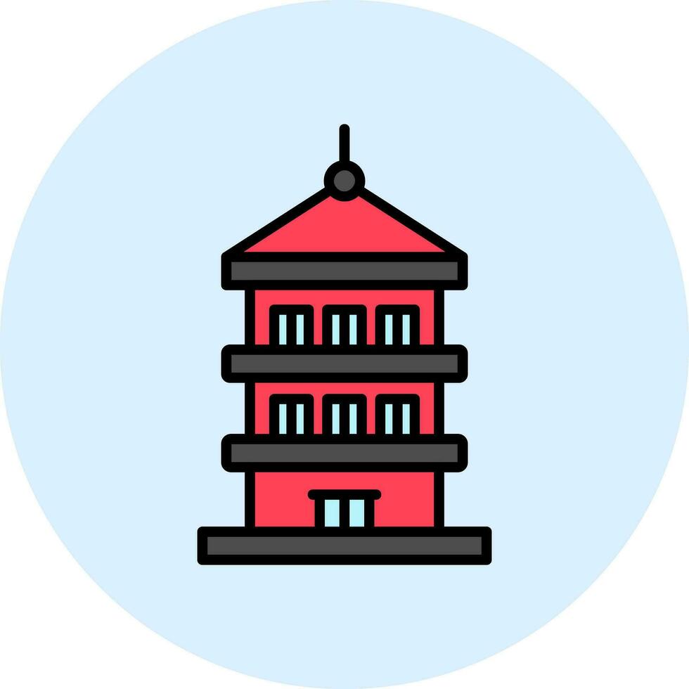 icono de vector de pagoda