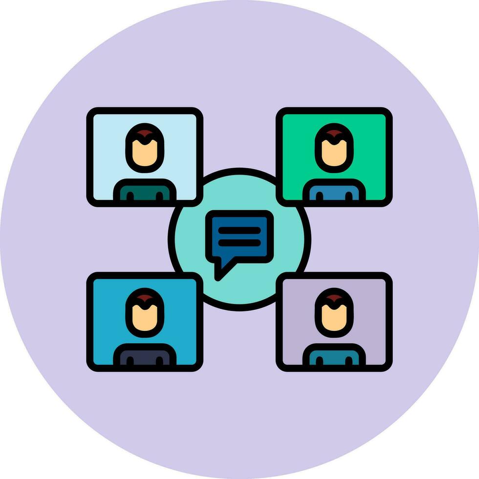 Group Chat Vector Icon