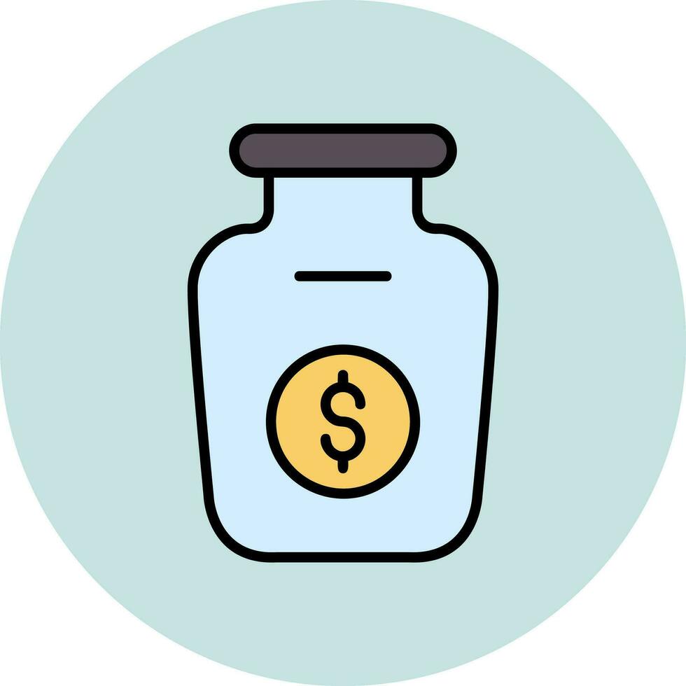 Money Jar Vector Icon