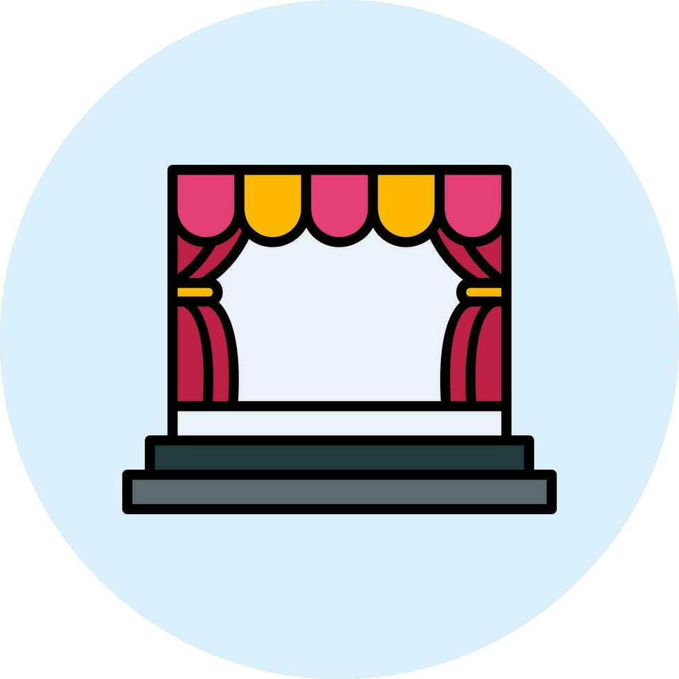 Stage Vector Icon