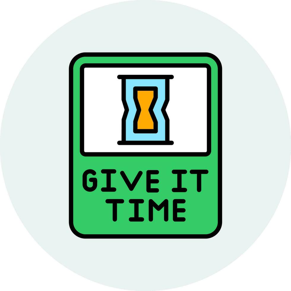 Give It Time Vector Icon