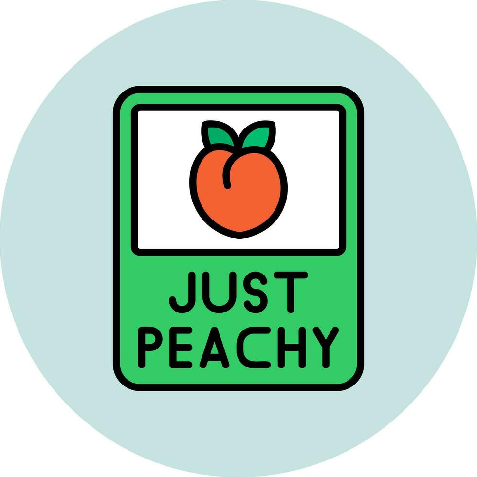 Just Peachy Vector Icon