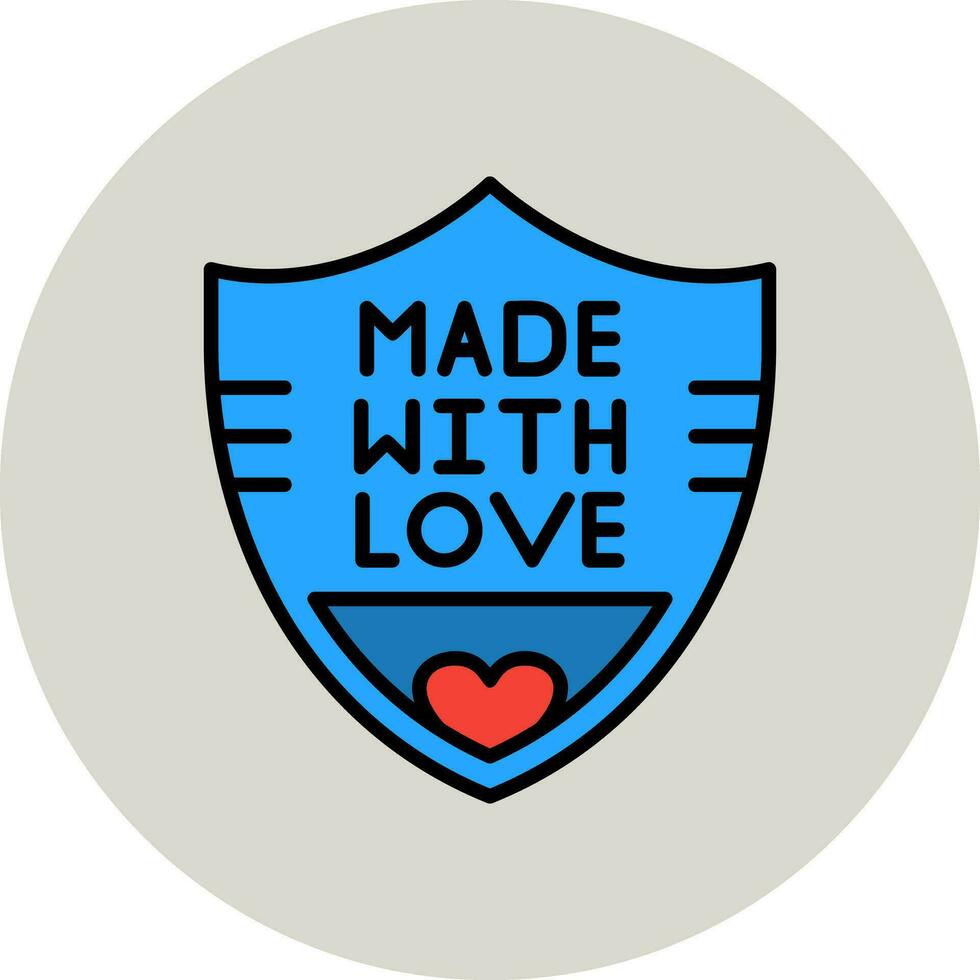 Made With Love Vector Icon