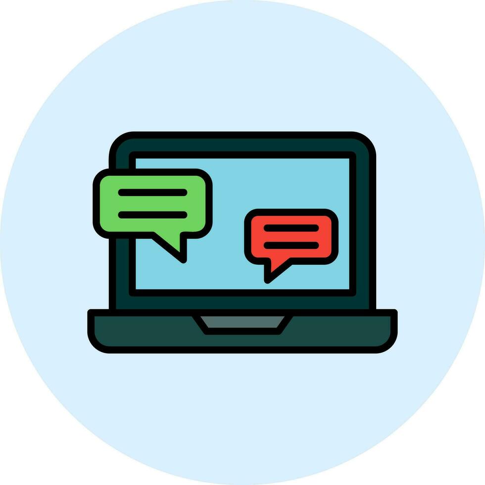 Online Interview Vector Icon