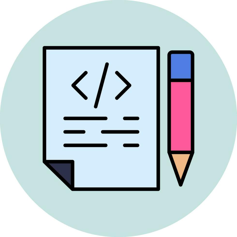 icono de vector de escritura