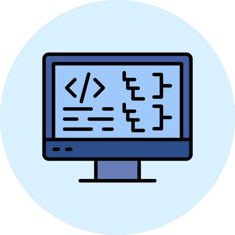 Computer Vector Icon