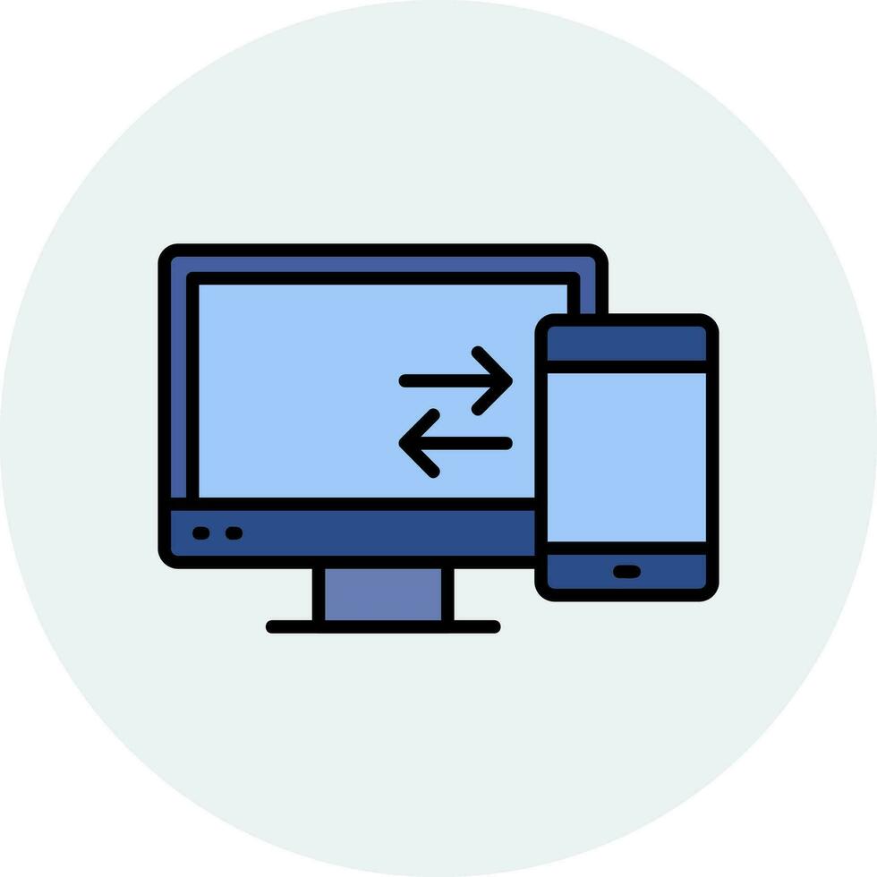 Data Transfer Vector Icon
