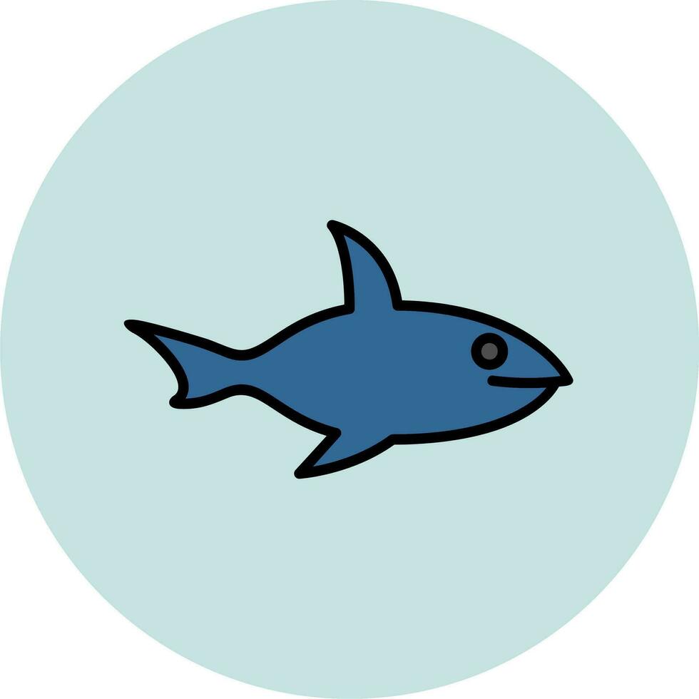 icono de vector de tiburón