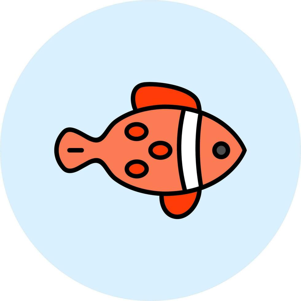 icono de vector de pescado