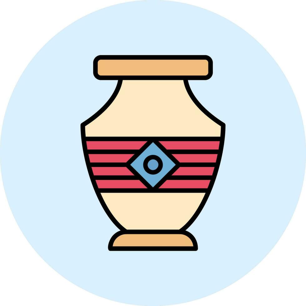 icono de vector de florero