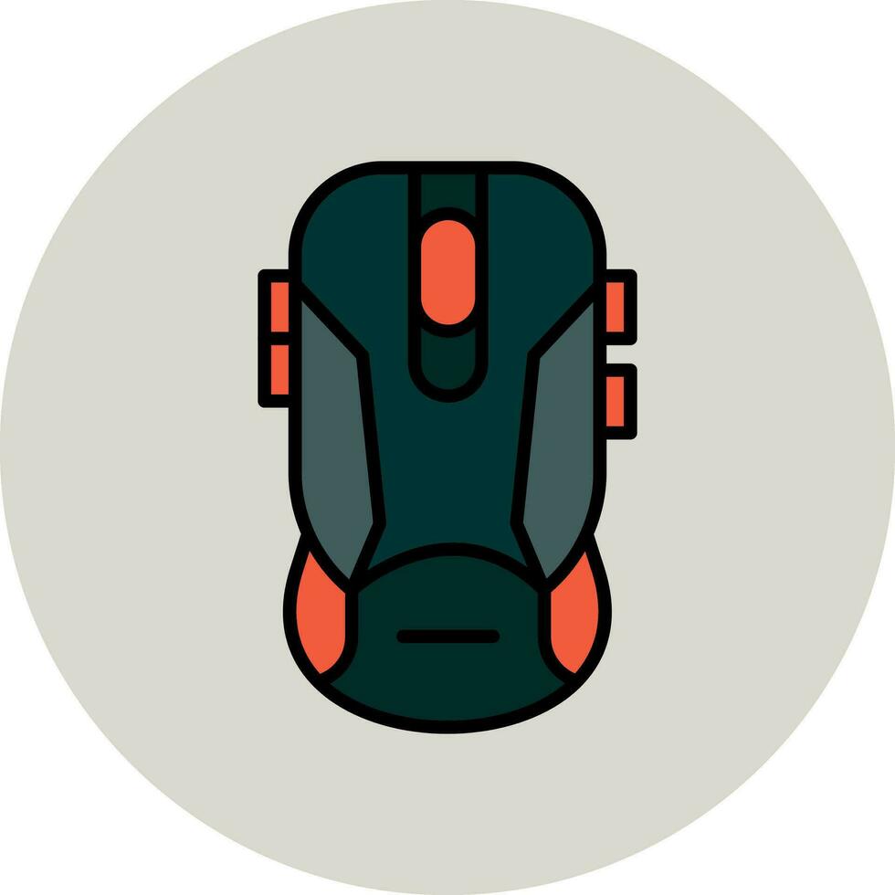 icono de vector de ratón inalámbrico