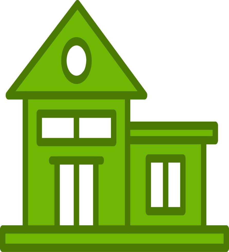 Bungalow Vector Icon
