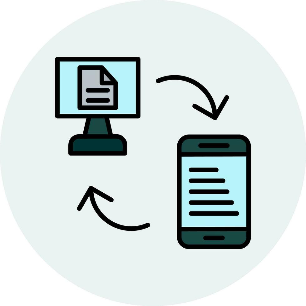 Data Transfer Vector Icon