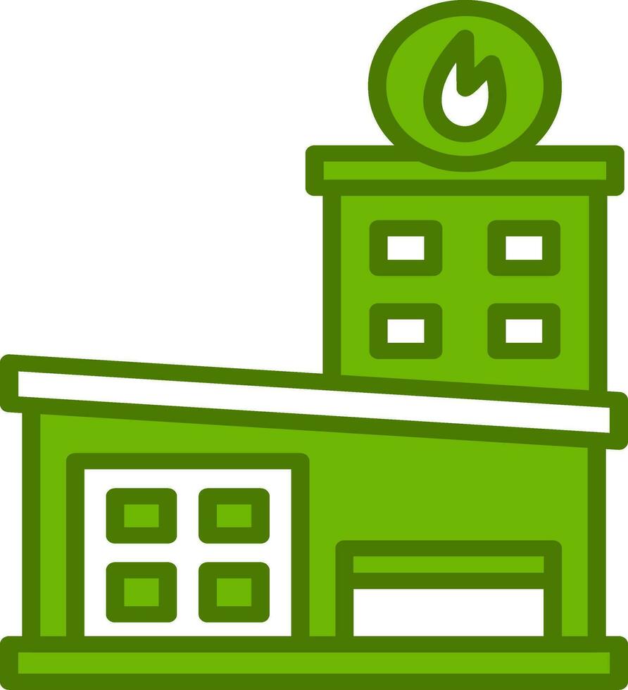 Fire Station Vector Icon