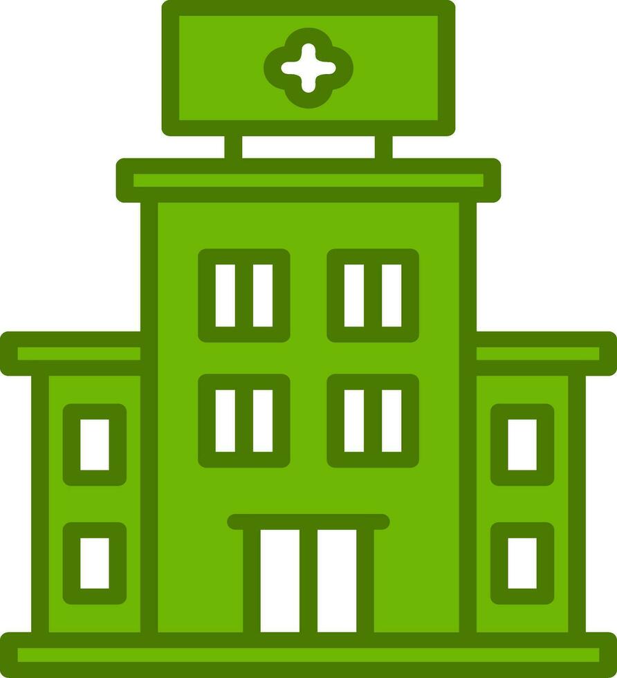 Hospital Building Vector Icon