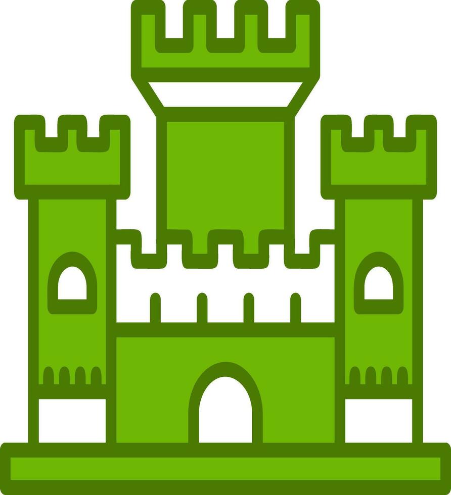 icono de vector de castillo