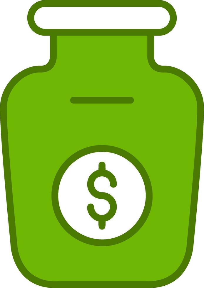 Money Jar Vector Icon