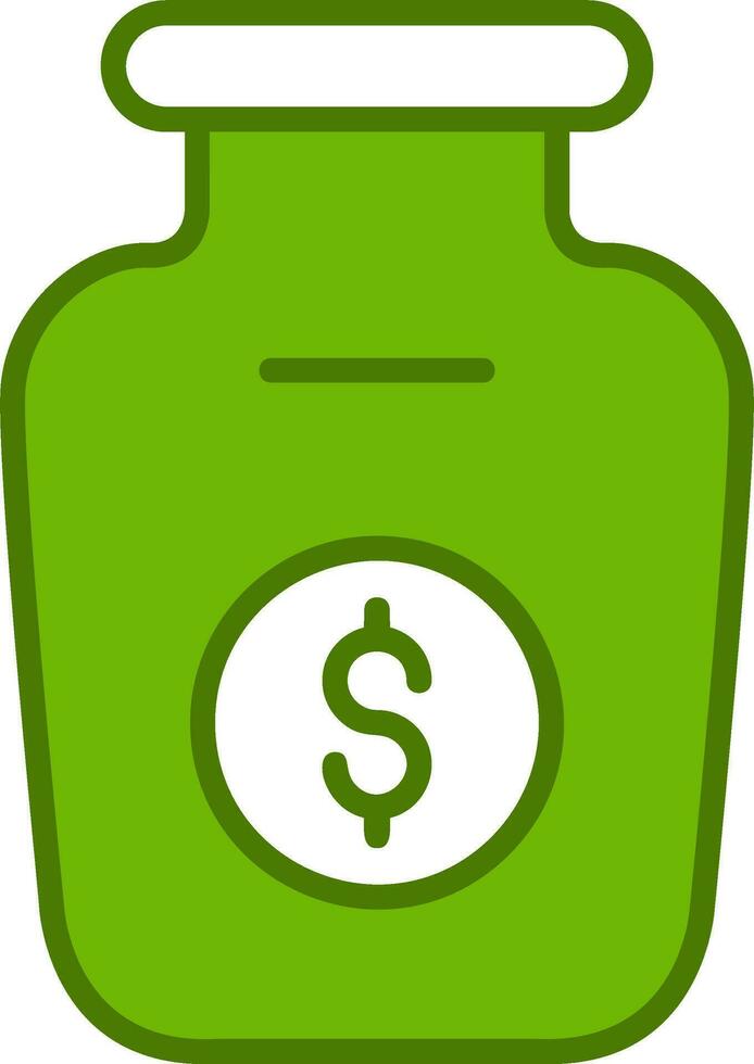 Money Jar Vector Icon