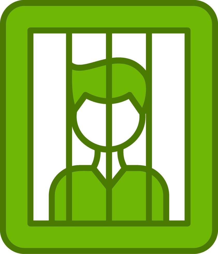 icono de vector de prisionero