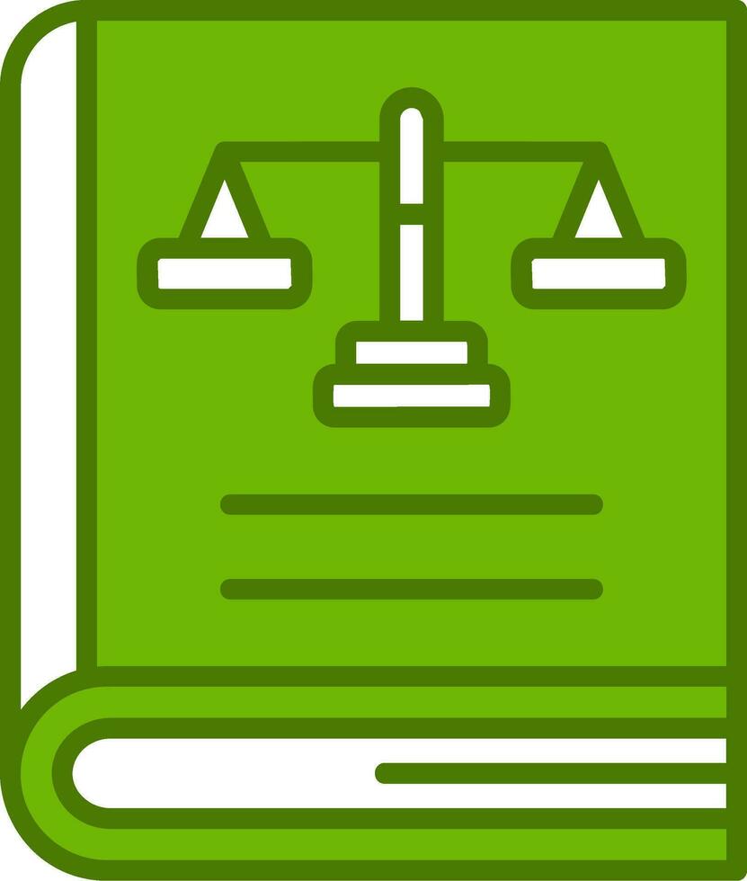 Law Book Vector Icon