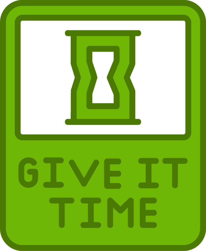 Give It Time Vector Icon