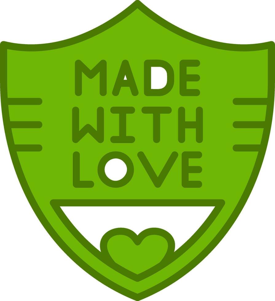 Made With Love Vector Icon