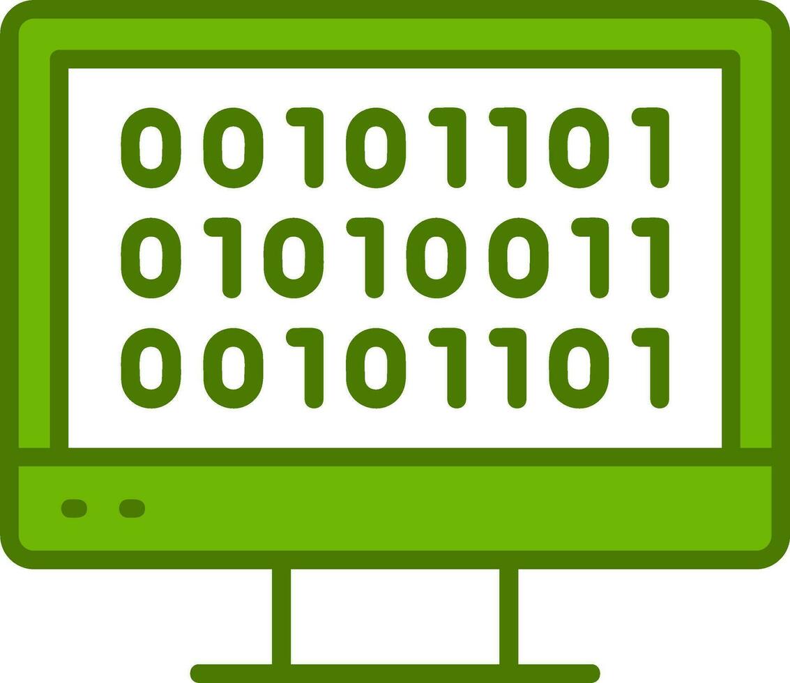 Binary Code Vector Icon