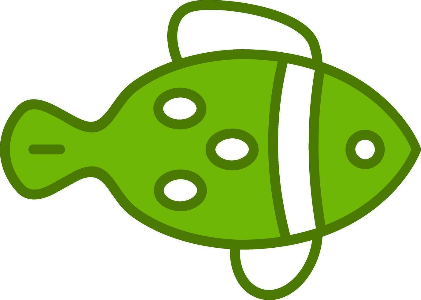 icono de vector de pescado