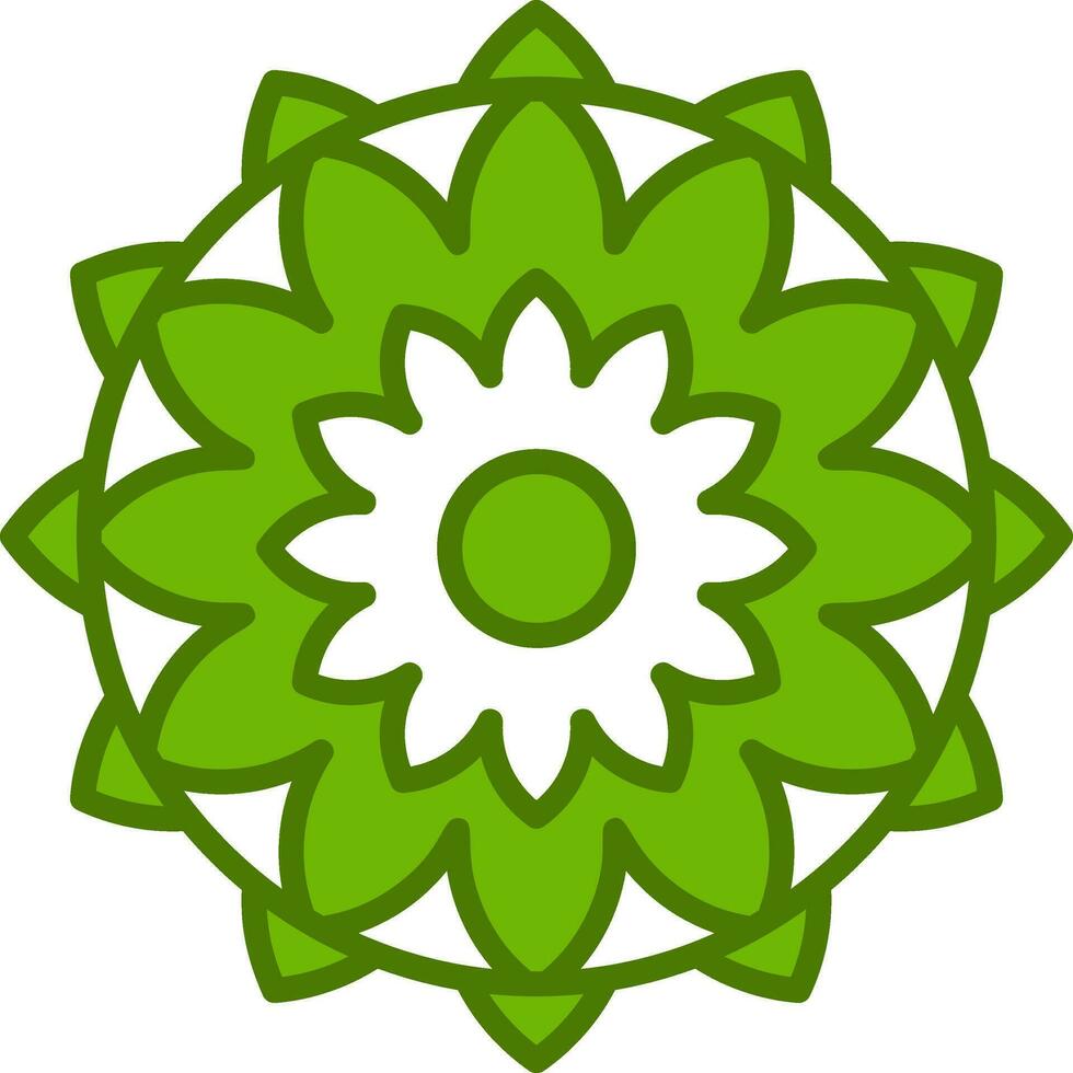 icono de vector de mandala