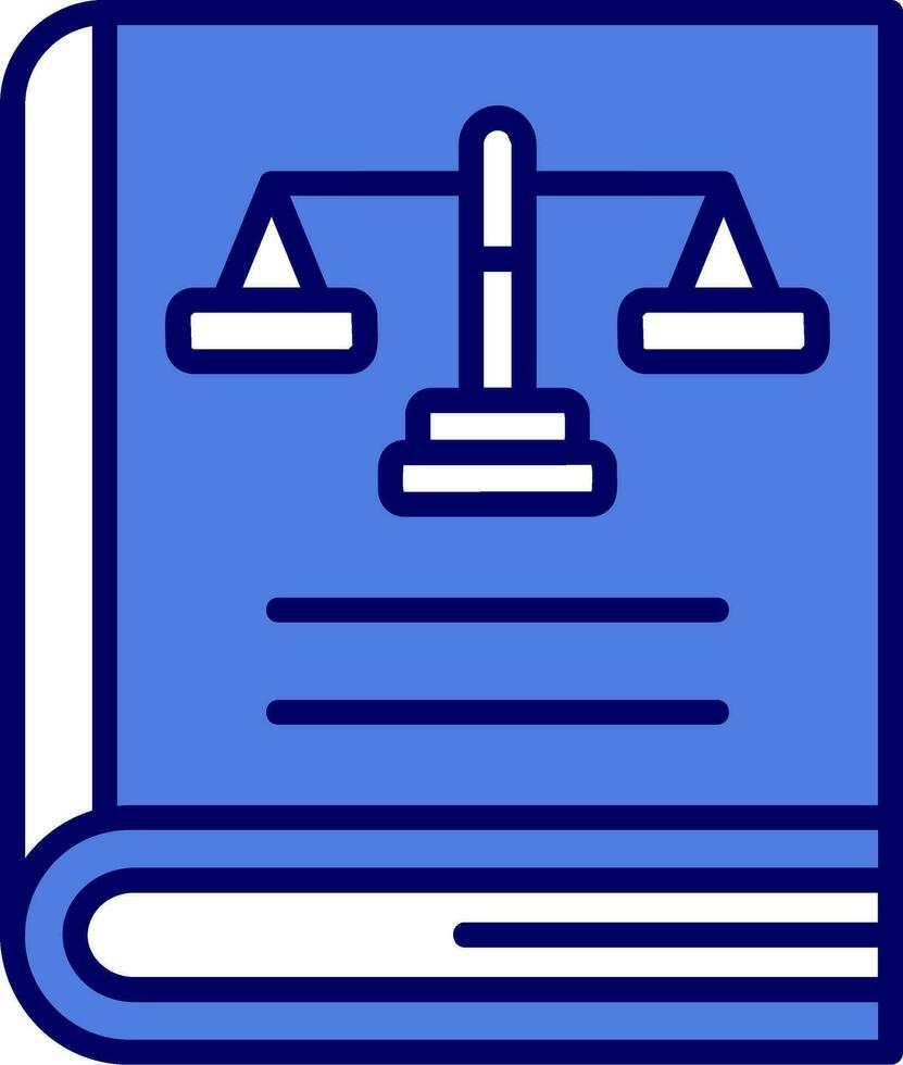 Law Book Vector Icon